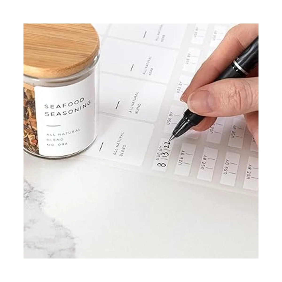 Bloomondo 160 etiquetas impermeables para tarros de_5