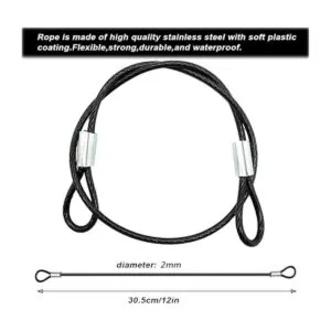 Paquete de 20 correas de seguridad de acero inoxidable_2