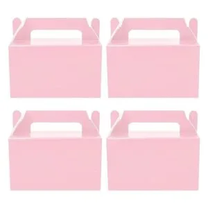 Oletx 12 cajas de regalo rosadas a dos aguas caja de_1