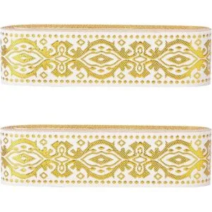 PH PandaHall Cinta jacquard étnica dorada de 14 yardas_1