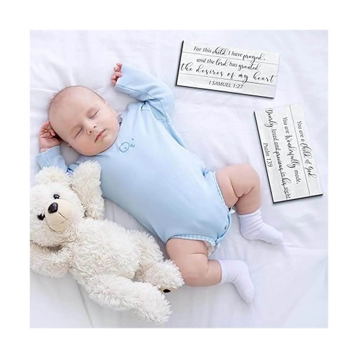 2 piezas de decoración de pared de madera para niñas y_4