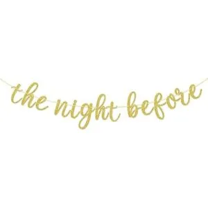 La noche antes de la pancarta decoración de cena de_1