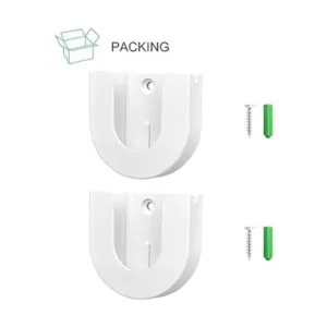 Paquete de 2 soportes de pared adhesivos fuertes para_7