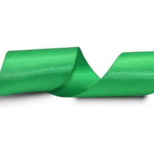 Cinta de satén verde de doble cara de color sólido de 112_3
