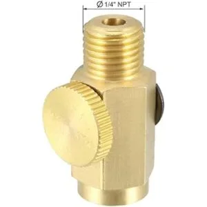 uxcell Regulador de aire de latón conector de latón para_2