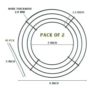 Upstout Paquete de 2 marcos de corona de alambre 8_2