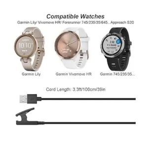 Paquete de 2 cargadores para Garmin Lily Vivomove HR_2