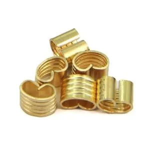 Zeberoxyz 10 hebillas de cobre conector de cable de_2