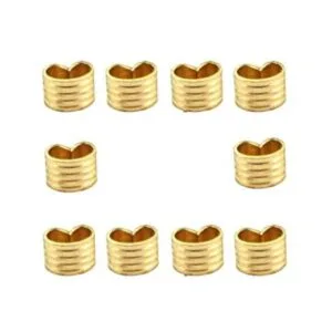 Zeberoxyz 10 hebillas de cobre conector de cable de_1