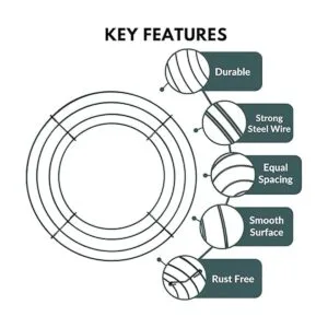 Upstout Paquete de 2 marcos de corona de alambre 8_3