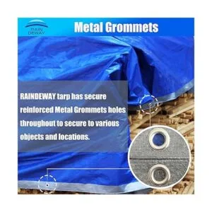 RAINDEWAY Lonas de 6 x 8 pies 5.5 mil cubierta de lona_4