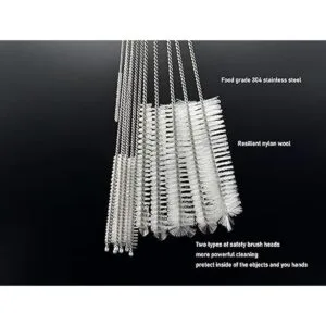 KINGSEM Juego de 12 cepillos limpiadores de pajitas con_2