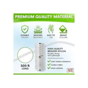 Línea de cuerda blanca Mason Line Cuerda de nailon_2