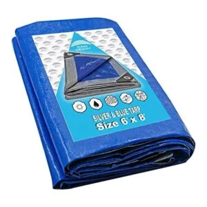 RAINDEWAY Lonas de 6 x 8 pies 5.5 mil cubierta de lona_1