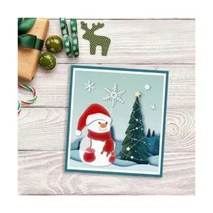 ALIBBON 2 troqueles de muñeco de nieve para hacer tarjetas_3