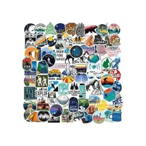 Paquete de 107 calcomanías de vinilo impermeable para_1