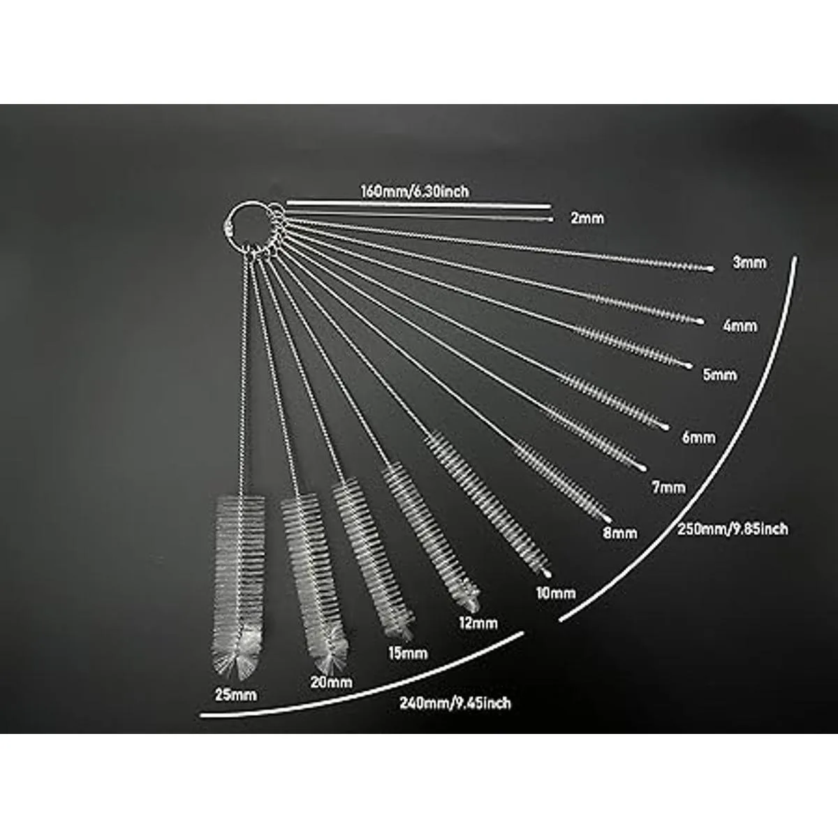 KINGSEM Juego de 12 cepillos limpiadores de pajitas con_3