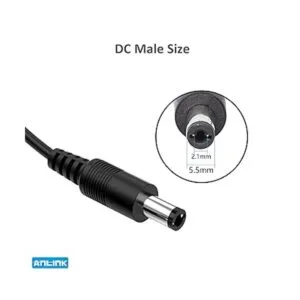 Paquete de 2 cables divisor de potencia de salida de 1_2