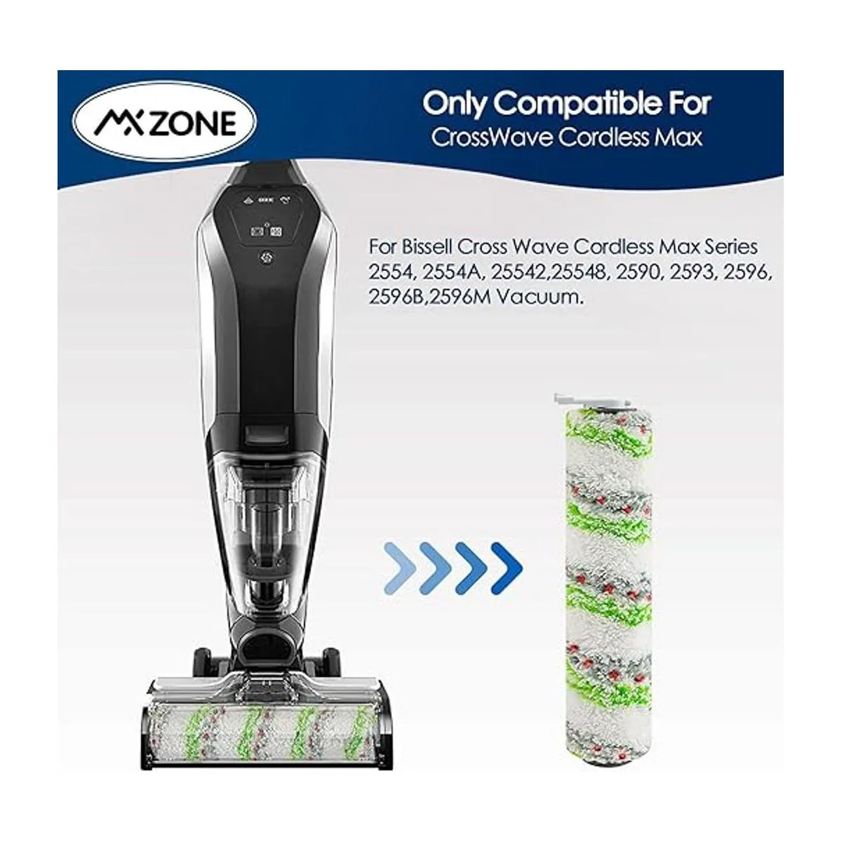 MXZONE 2787 Rollo de repuesto de cepillo de vacío para_2