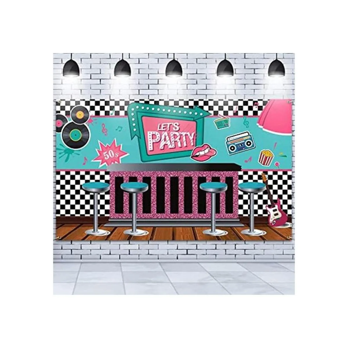 Decoración de pancarta de la tienda de refrescos de los_1