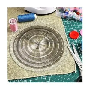 Juego de 5 plantillas de acolchado circular regla de_7