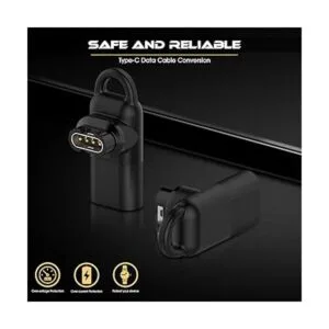 Seltureone Adaptador tipo C para conector de cargador de_4