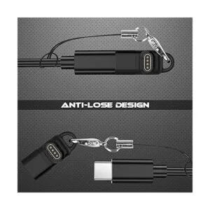 Seltureone Adaptador tipo C para conector de cargador de_5