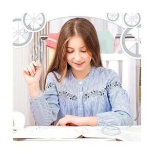 Juego de 5 plantillas de acolchado circular regla de_6