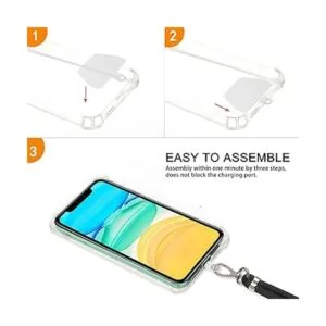 takyu Cordón universal para teléfono correa cruzada con_6