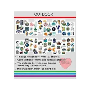 Paquete de 107 calcomanías de vinilo impermeable para_6