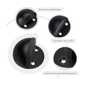 Tope de puerta tope de puerta de piso adhesivo de acero_3