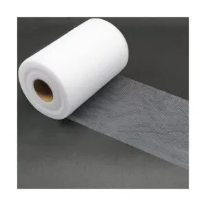 Rollos de tela de tul blanco de 6 pulgadas por 100 yardas_3