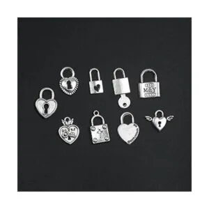 Aokbean 40 piezas de mini llaves falsas de esqueleto y_3