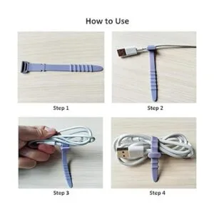 Bridas de silicona con cierre de cremallera 20 correas de_5