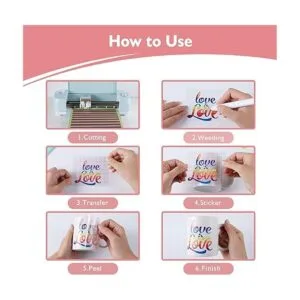 Tintnut Vinilo permanente arcoíris 7 hojas de 12 x 10_4