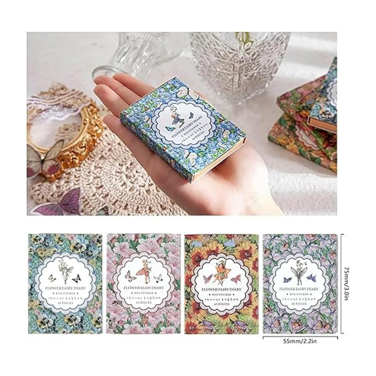 Dizdkizd Lindas calcomanías de hadas para diario_6