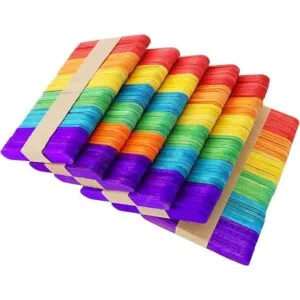WISYOK 450 palitos de manualidades de colores mini_4
