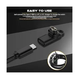 Seltureone Adaptador tipo C para conector de cargador de_2