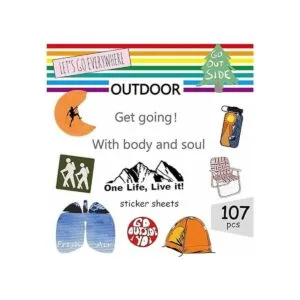 Paquete de 107 calcomanías de vinilo impermeable para_5