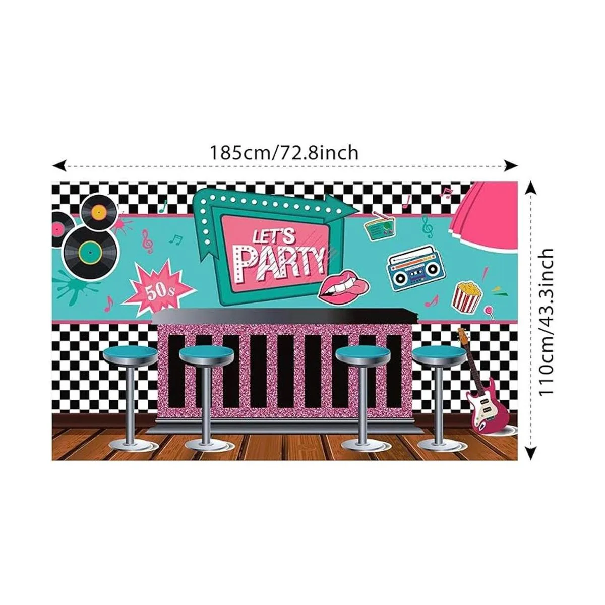 Decoración de pancarta de la tienda de refrescos de los_2