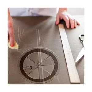 Juego de 5 plantillas de acolchado circular regla de_5