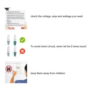 Bombillas de repuesto para Navidad de 25 V 017 A para_4