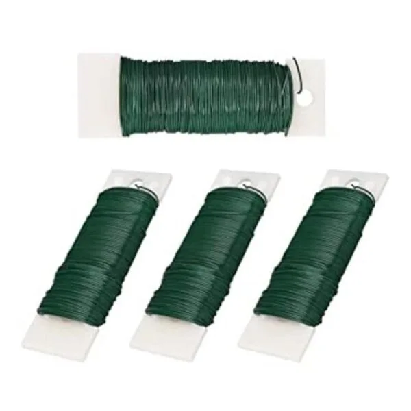 OBTANIM 4 rollos de alambre flexible de 152 yardas de_1