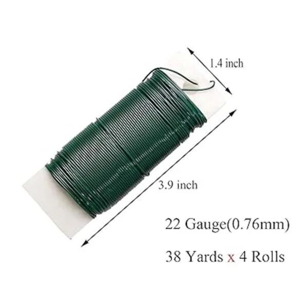 OBTANIM 4 rollos de alambre flexible de 152 yardas de_2