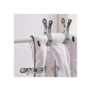 FOMMEN Paquete de 6 pinzas grandes de metal resistentes_6