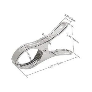 FOMMEN Paquete de 6 pinzas grandes de metal resistentes_3