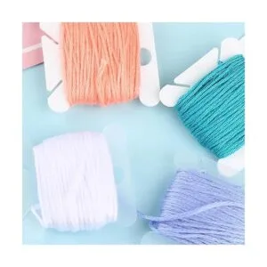 KVMORZE Bobinas de hilo dental de bordado de plástico con_2