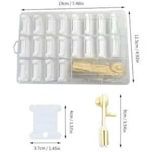 KVMORZE Bobinas de hilo dental de bordado de plástico con_7