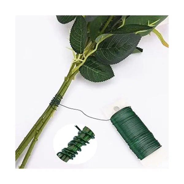 OBTANIM 4 rollos de alambre flexible de 152 yardas de_3