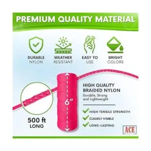 Línea de cuerda Pink Mason Line Cuerda de nailon_2